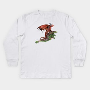 Adorable Pet Red Bearded Dragon Kids Long Sleeve T-Shirt